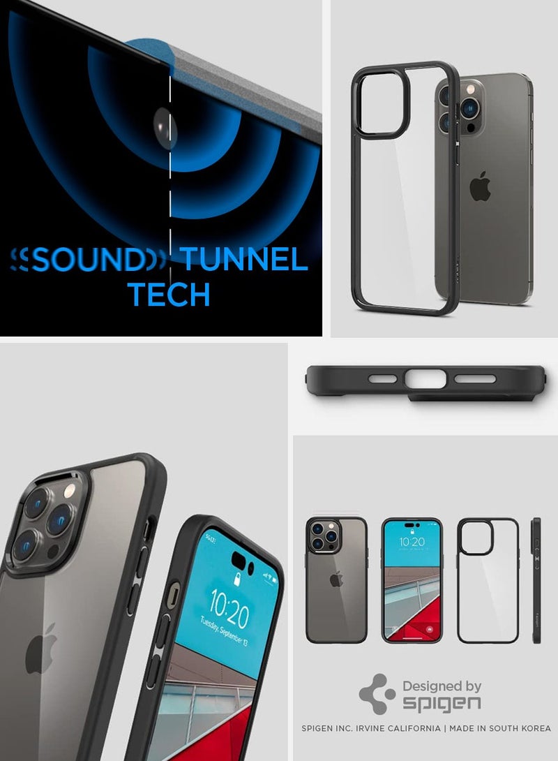 Spigen Ultra Hybrid iPhone 14 Pro Max Case Cover - Matte Black - Image 5