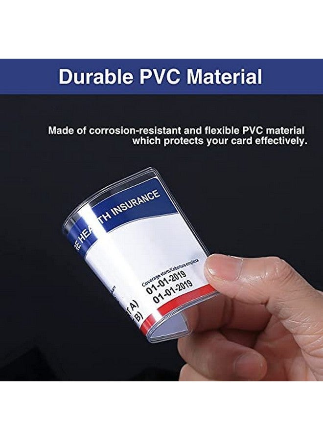 Sooez 10 Pack New Medicare Card Holder Protector Sleeves, 12Mil Clear Pvc Soft Water Resistant Medicare Card Protector Sleeves For New Medicare Card Credit Card Business Card Social Security Card - Image 3