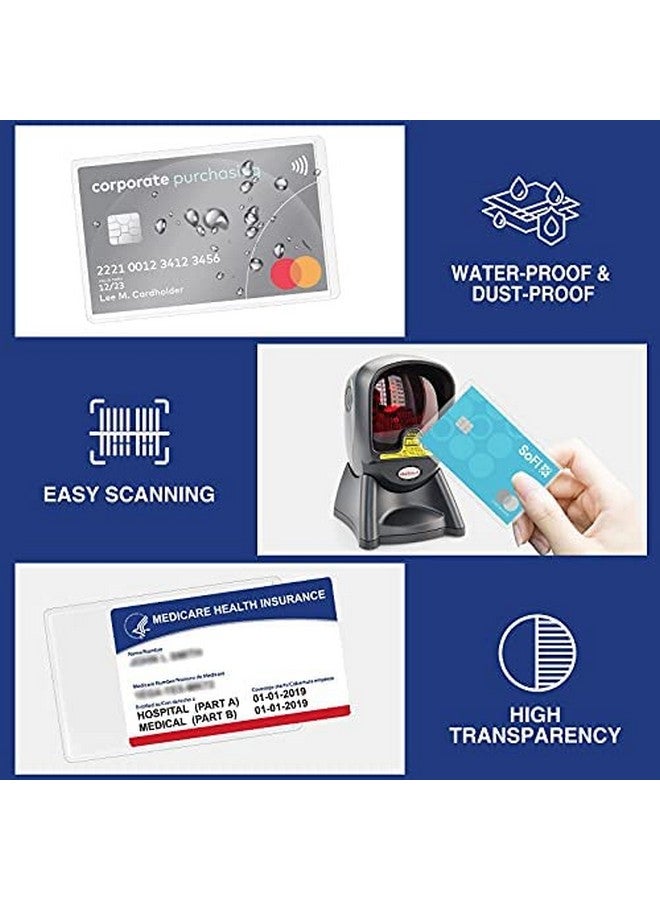 Sooez 10 Pack New Medicare Card Holder Protector Sleeves, 12Mil Clear Pvc Soft Water Resistant Medicare Card Protector Sleeves For New Medicare Card Credit Card Business Card Social Security Card - Image 5