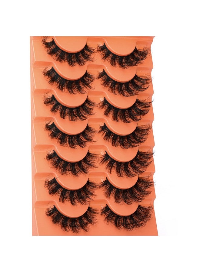 Mink Lashes Fluffy Dramatic Full False Eyelashes Volume Wispy Bushy 18Mm Thick Fake Lashes Look Like Eyelash Extensions Pestañas7 Pairs Pack By Jimire