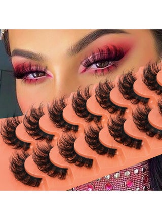 Mink Lashes Fluffy Dramatic Full False Eyelashes Volume Wispy Bushy 18Mm Thick Fake Lashes Look Like Eyelash Extensions Pestañas7 Pairs Pack By Jimire - pzsku/Z9D1F608B3BA24BC50C95Z/45/_/1719251748/bf001e24-644a-411d-99b2-86ab5a983be7