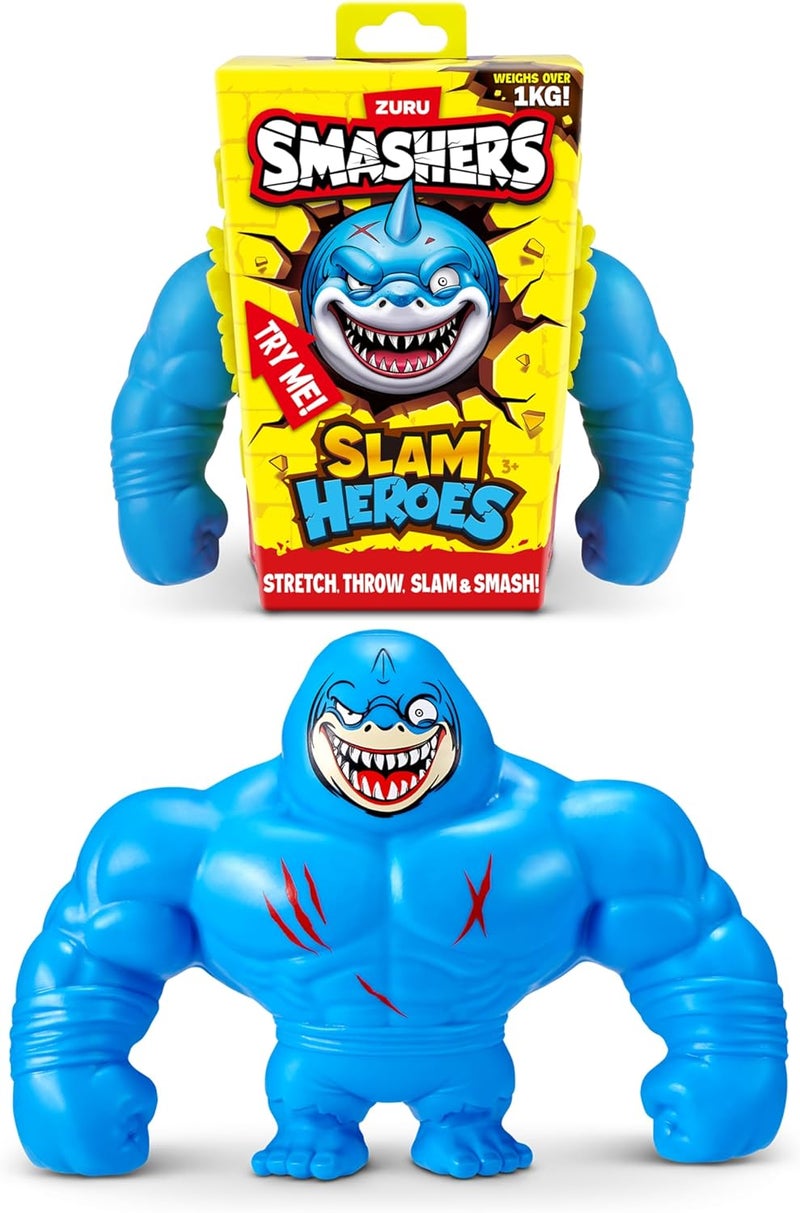 Smashers Slam Heroes Shark & Splatzilla Stretch Action Figures - Image 1