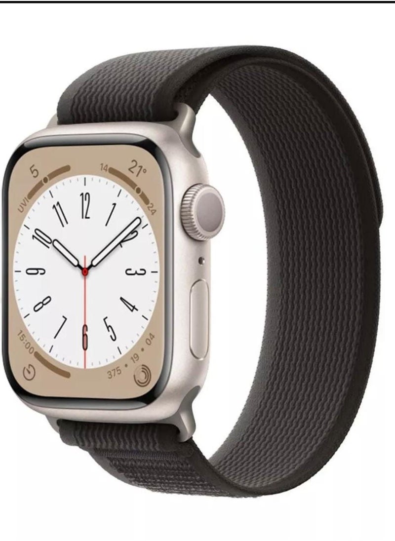 The new Apple Watch bracelet great shape attractive, modern black and gray color size 49
