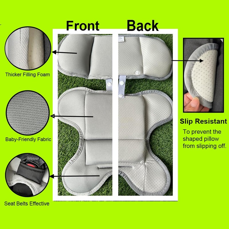 AICTIMO Head and Body Support Pillow Compatible with Doona Car Seat Strollers,Stroller Cushion - Image 4
