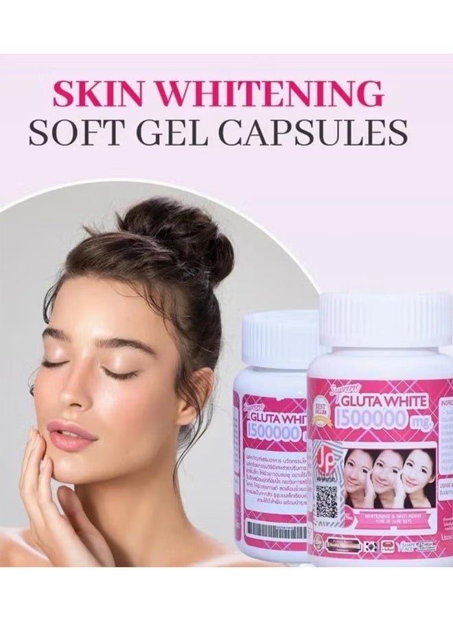 Gluta White White 1500000 Mg Glutathione Skin Brightening 30 Caps - Image 3
