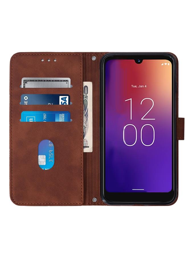 اس-توب جراب هاتف Moxee m2160 Crossbody من الجلد المنقوش ثلاثي الأبعاد - Image 3