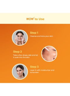 WOW Skin Science WOW Skin Science Brightening 20% Vitamin C Face Serum | Boost Collagen and Elastin for Anti aging, Skin Repair | For Dark Circles, Fine Lines | Glowing Skin | Hydrates | 30 ml | Pack of 3  - Image 4