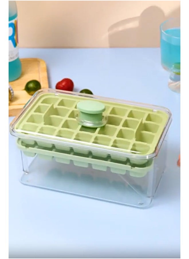 Generic - 1 Pack Silicone Ice Cube Trays Set | 68-Cube Capacity with Storage Bin & Tools - Image 1