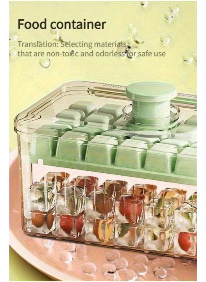 Generic - 1 Pack Silicone Ice Cube Trays Set | 68-Cube Capacity with Storage Bin & Tools - Image 1
