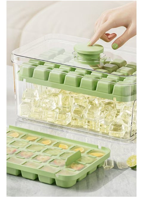 1 Pack Silicone Ice Cube Trays Set | 68-Cube Capacity with Storage Bin & Tools