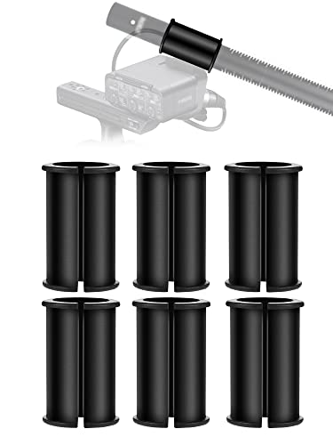 jidinung 6 Pack Microphone Shock Mount Spacer Rubber Tube Washer Compatible with Sony Camcorder Rode NTG, Sennheiser MKH418 MKH416 MKE600 FX3,FS7,FX6,FX8,FX9,NX80,FS5 and Shotgun Microphone - Image 1