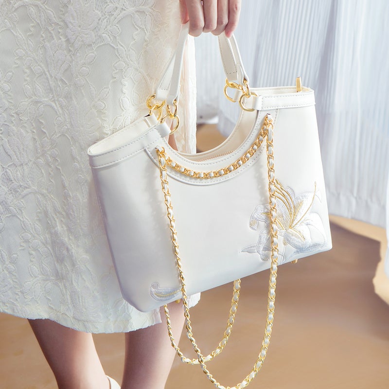New Chinese Embroidery Bag Women'S Guofeng Handbag Light Luxury Mother Bag Chain Shoulder Underarm Bag Fashionable Crossbody Bag - Image 5