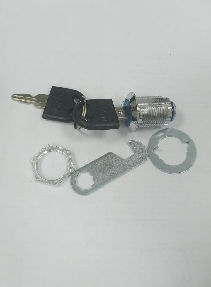 مجموعة كوالين اقفال دولاب لتامين الادراج المهمة مقاسات 3 اقفال مع 6 مفاتيح لاغلاق الادراج والدواليب والخزائن والصناديق (كالون قفل 20 ملي) - Image 1