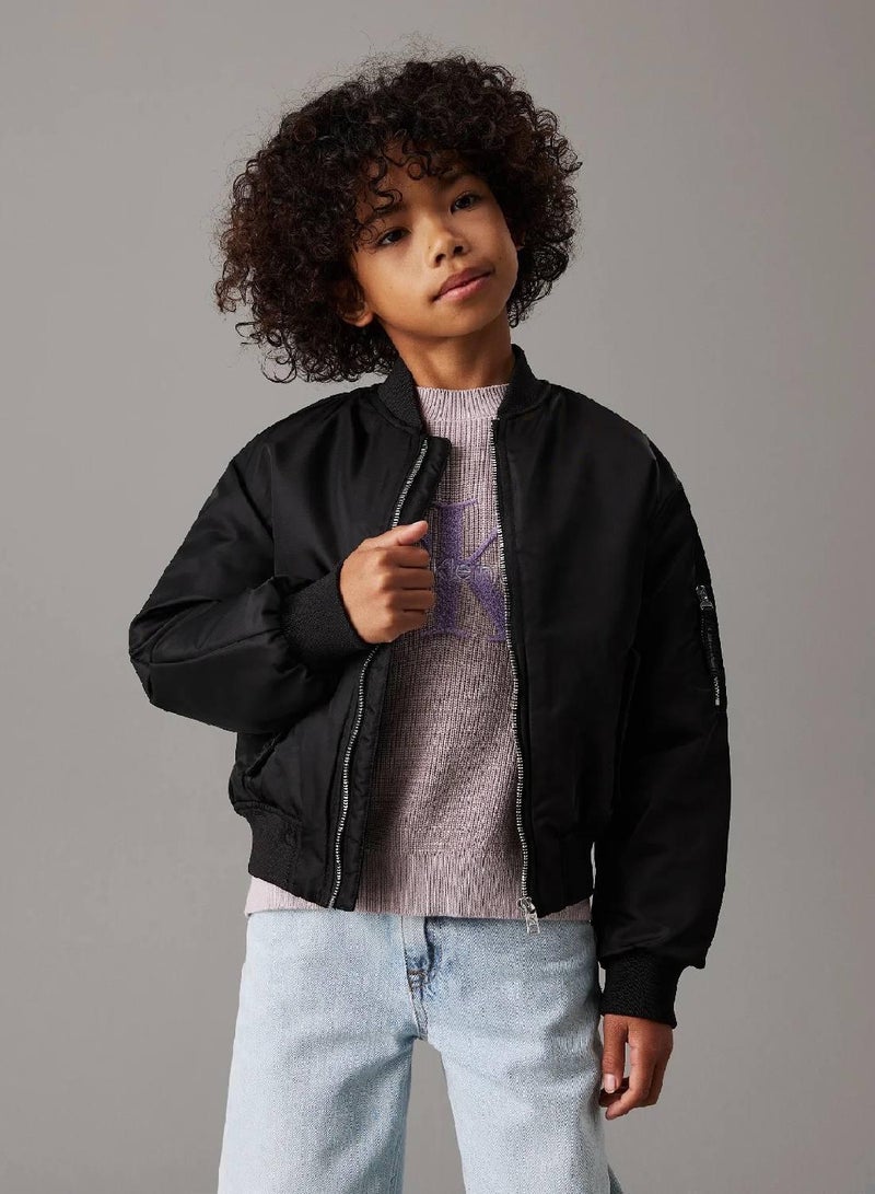 Calvin Klein Jeans Boxy Padded Bomber Jacket - Image 1