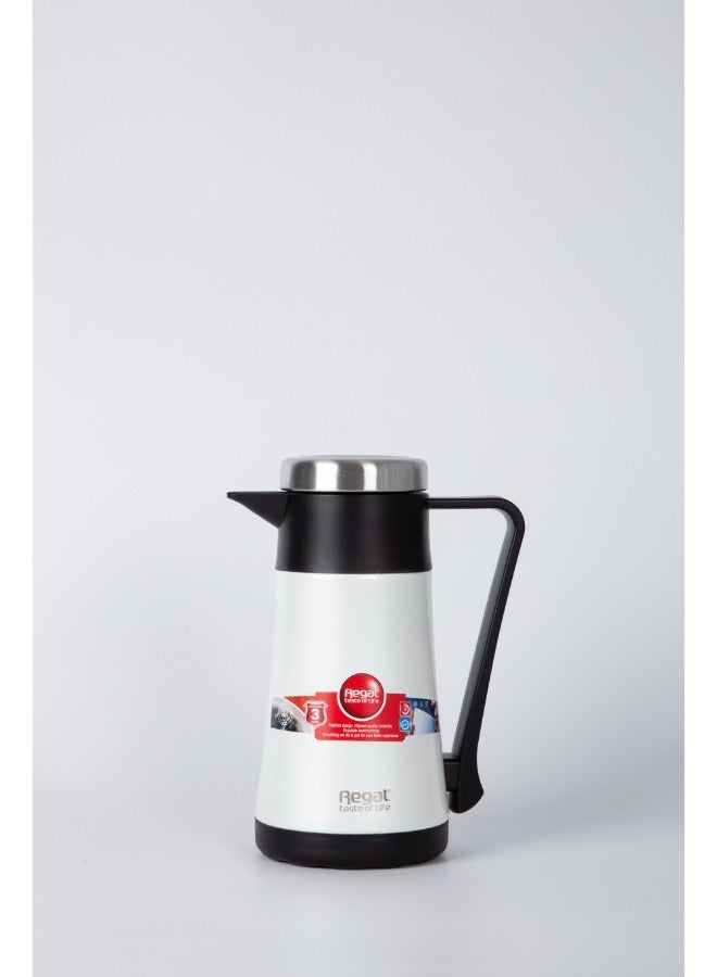 White stainless-steel thermos, 0.35 liters