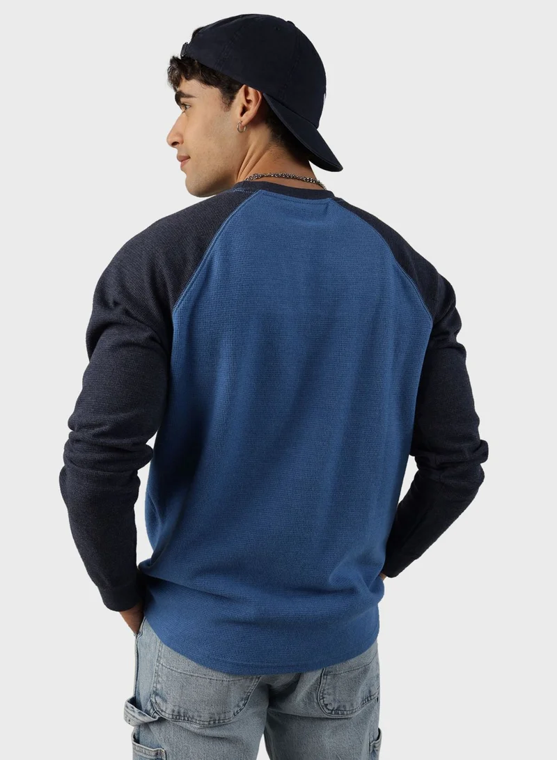 American Eagle Graphic Print Thermal T-Shirt