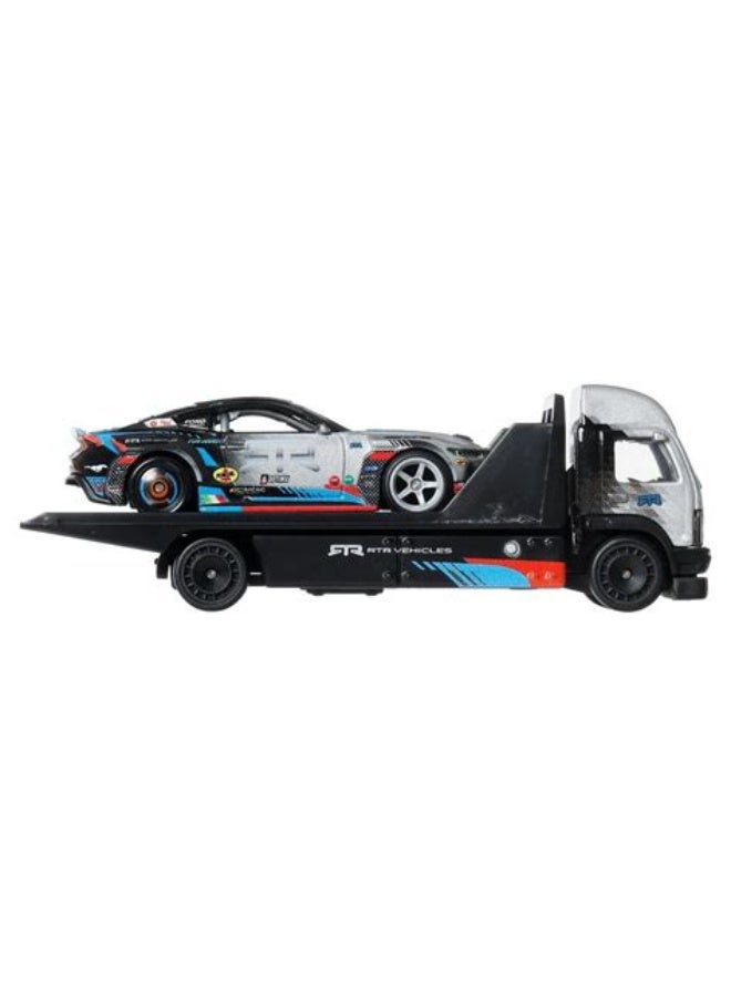 Hot Wheels Car Culture Team Transport Set, 2024 Ford Mustang RTR Spec 5-FB & Aero Lift Diecast Vehicles - Image 5