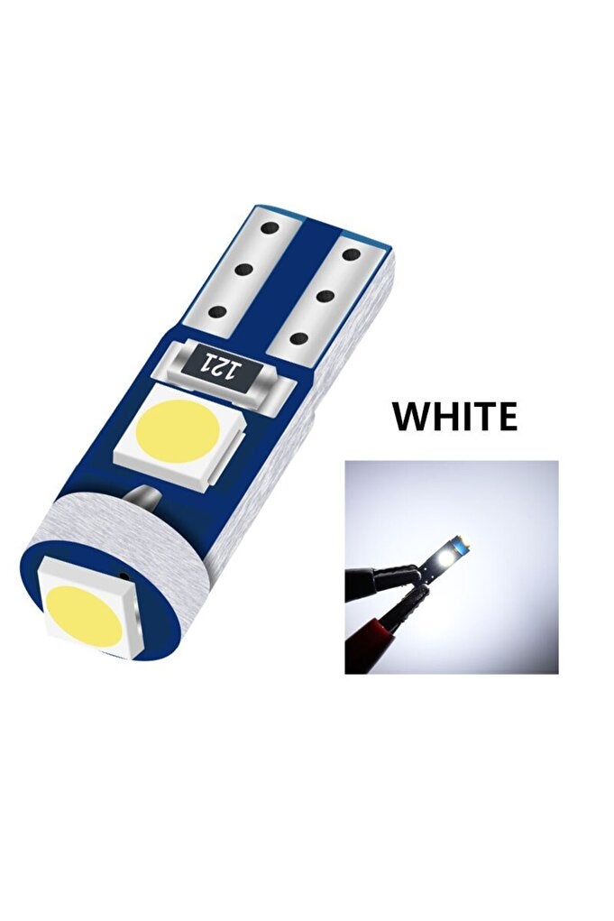 rayihni T5 WHITE 10X T5 3SMD LED Super Bright 3030LED Car Dashboard LED Car Interior Light Auto Side Wedge L - Image 3