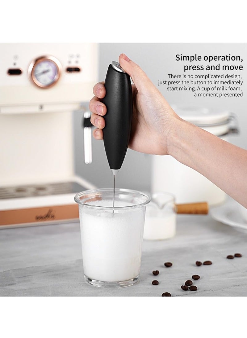Milk Frother, Handheld Blender, Baking Cake Egg Cream Food Mixer for Coffee, Smoothie, Bulletproof, Matcha (White) - Image 3