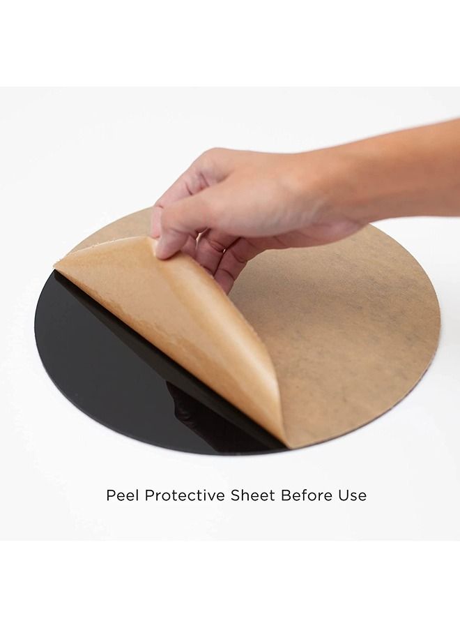 LAMSIT IBDAA Acrylic Circles 3mm Thick 16-Pack (4 Inch, Black) - Image 4