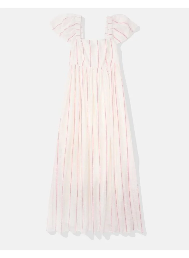 امريكان ايجل Striped Squareneck Dress