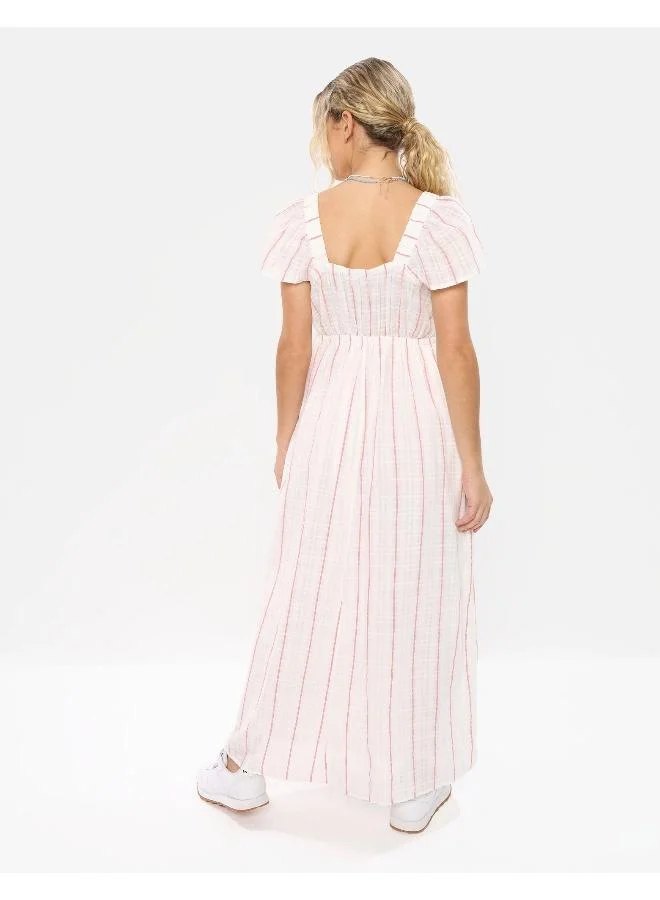 امريكان ايجل Striped Squareneck Dress