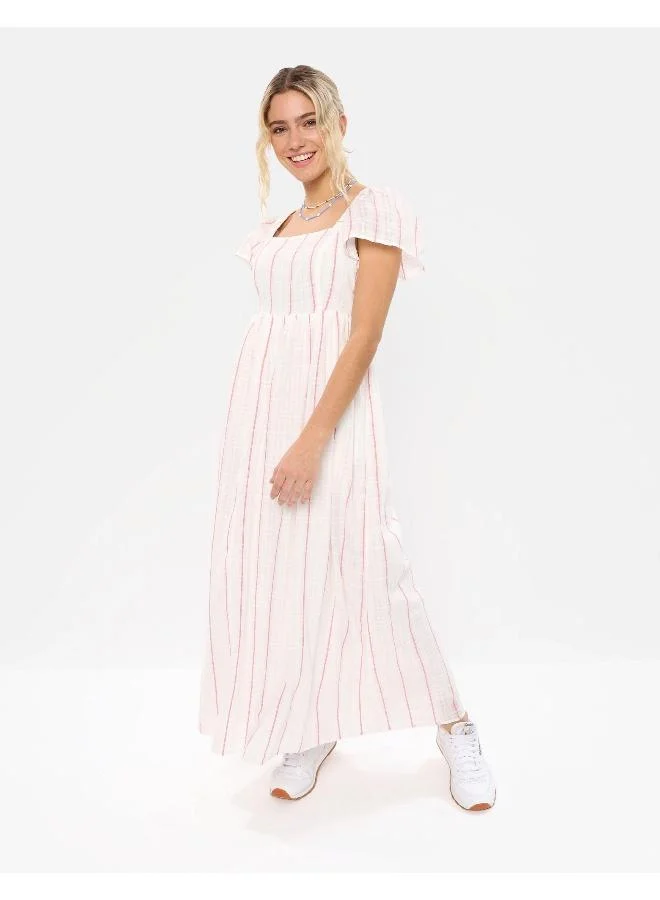 امريكان ايجل Striped Squareneck Dress