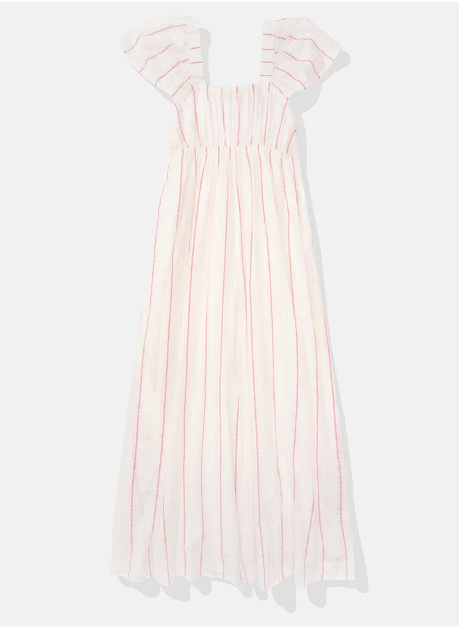 امريكان ايجل AE Flutter Sleeve Maxi Dress