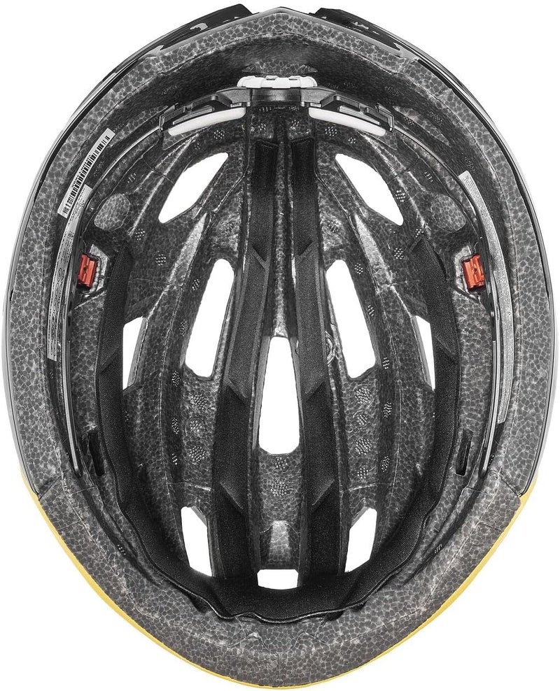 UVEX خوذة Uvex Race 7 – خوذة سباق خفيفة الوزن لدراجة الطريق – سنبي/أسود مطفي، مقاس 51-55 سم – ملائمة ديناميكية هوائية للدراجة - Image 4