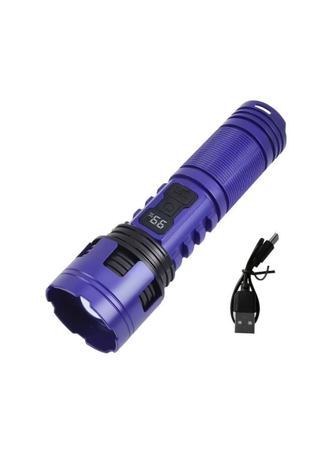 High-Powered Flashlight, Led Flashlight, Rechargeable Flashlight, Telescopic Zoom Flashlight, Handheld Flashlight, 3-Mode Flashlight, Suitable For Night Patrols, Emergency Repairs, And Home Emergency Lighting. - Image 3