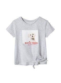 MINOTI Kids Tie Front T-Shirt  - Image 2