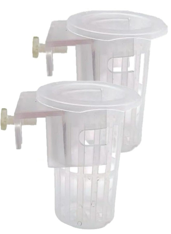 Scroll Store Aquarium Plant Cup Holder Pack of 2 | Hanging Pot Cup for Aquascaping, Aquaponic Plant Growth & Fish Tank Decoration - Image 1