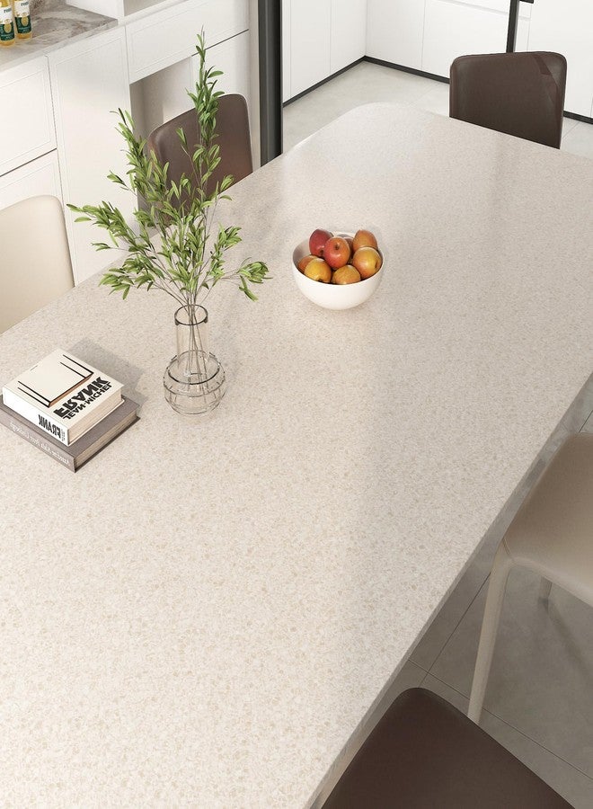 Decotalk Beige Granite Countertop Contact Paper Peel and Stick Beige Peel and Stick Countertops Vinyl Wrap 17.7x120 Inch Granite Contact Paper for Countertops Marble Vinyl Wrap Counter Top Waterproof - Image 4