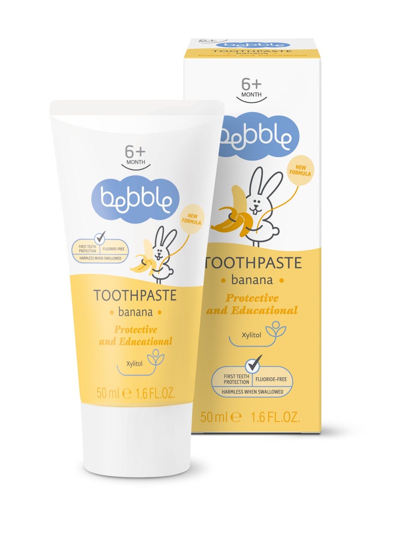 bebble Lavena bebble Banana Toothpaste for Kids, 50ml  - Image 1