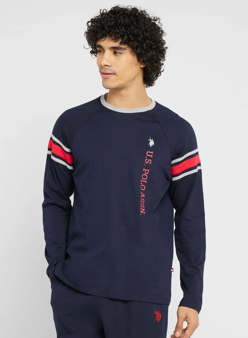 U.S. Polo Assn. Crew Neck T-Shirt Pyjama Set