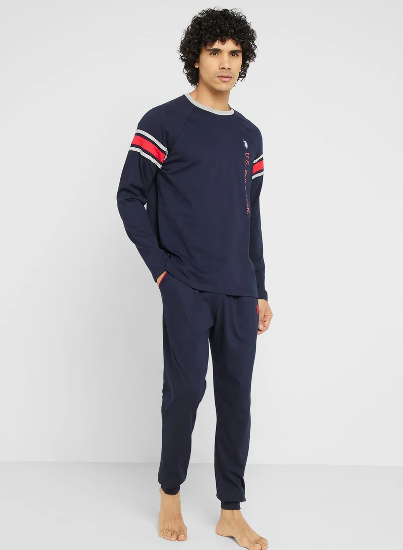 U.S. Polo Assn. Crew Neck T-Shirt Pyjama Set
