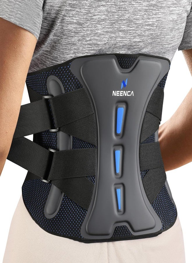 NEENCA Lower Back Brace for Lower Back Pain Relief, Medical Grade Lumbar Support Belt for Women Men, Herniated Disc,Lumbar Strain,Sciatica, Scoliosis (Black, Medium) - Image 1