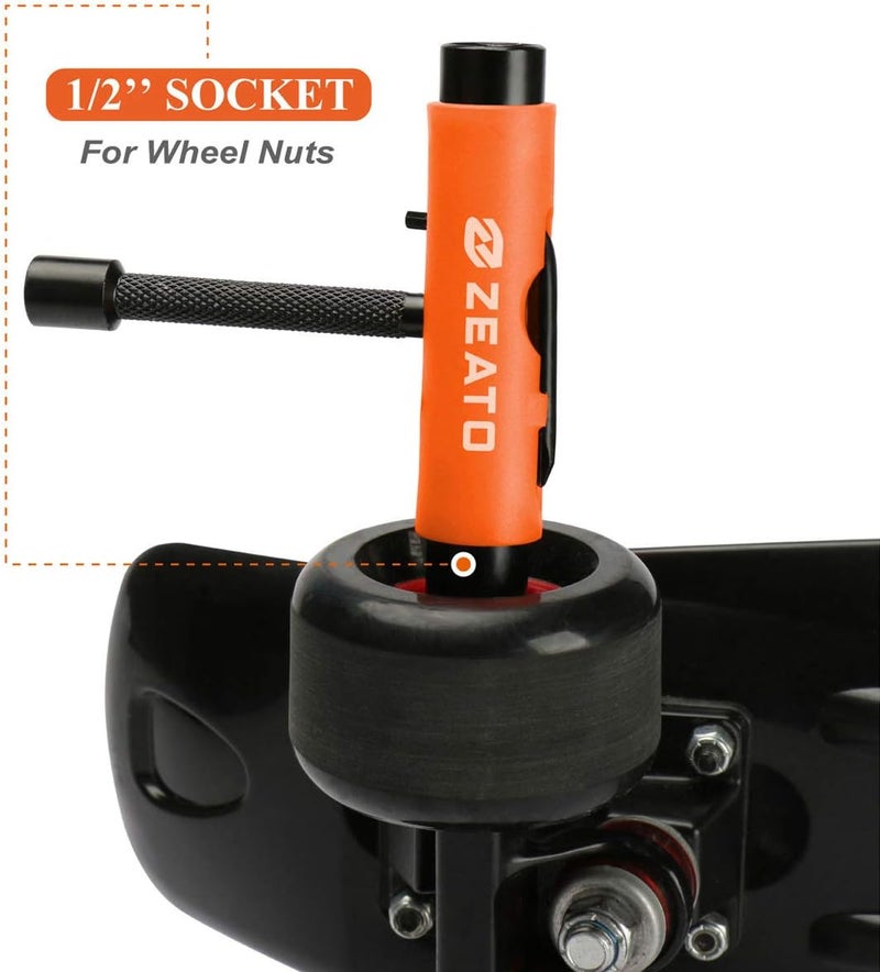 Zeato All-in-One Skate Tools Multi-Function Portable Skateboard T Tool Accessory with T-Type Allen Key and L-Type Phillips Head Wrench Screwdriver - Image 4