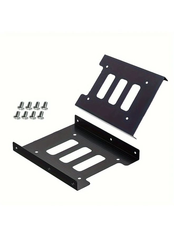 Universal 2 5 To 3 5 Hard Drive Bracket Adapter Mounting Kit With SATA Data Cable - Image 2
