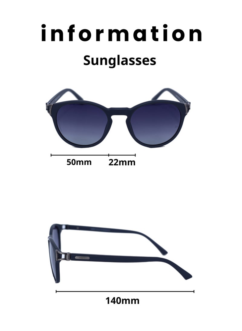 Baleno Round Frame Sunglasses - Classic and Stylish Design for Every Look | 100% UV Protection | Scratch-Resistant High-Quality Lenses - Image 4