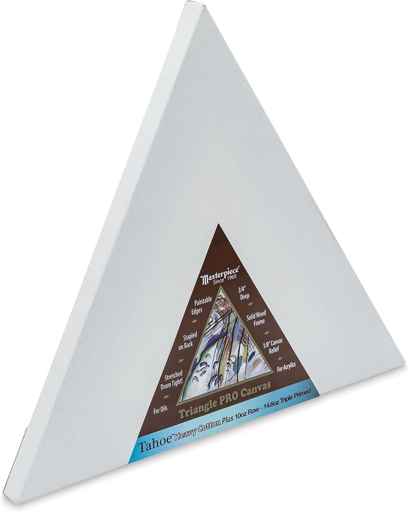 Artist Canvas 1344 Triangle 3/4" Deep, 12" Tall, Cotton 14.6oz - 4X - Tahoe Heavy Weight