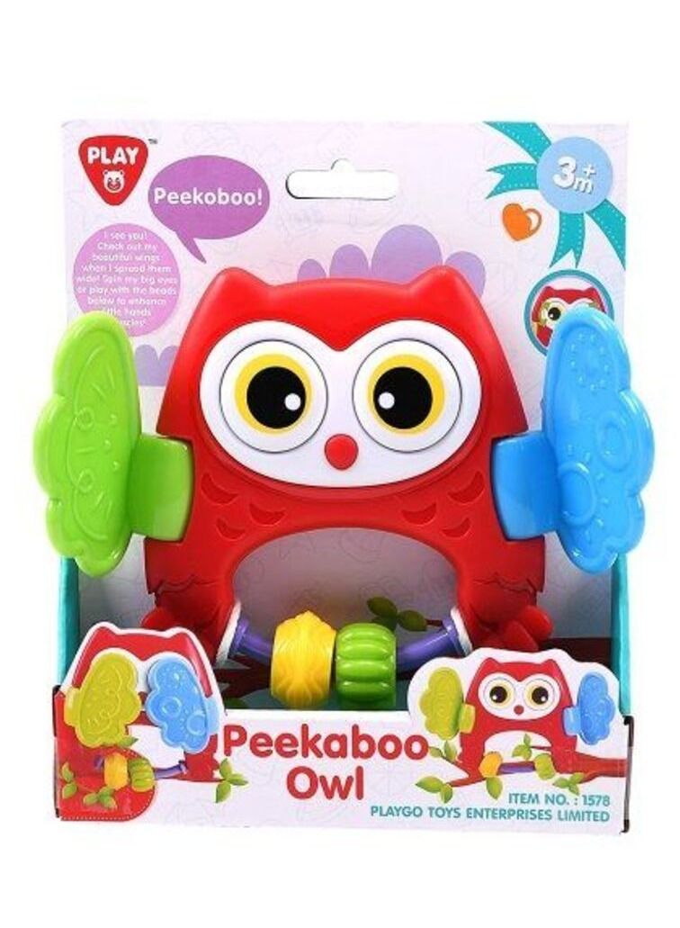 PLAYGO Rattle Peekaboo Owl