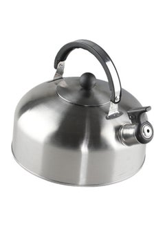 Bister Whistling Tea Kettle Light Weight Size 3.0 Liter Silver Polishing Color, Tea Pots for Stove Top Food Grade Stainless Steel with Folding Handle, Loud Whistle Kettle for Tea, Coffee, Milk - Milk White  - Image 1