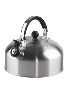 Bister Whistling Tea Kettle Light Weight Size 3.0 Liter Silver Polishing Color, Tea Pots for Stove Top Food Grade Stainless Steel with Folding Handle, Loud Whistle Kettle for Tea, Coffee, Milk - Milk White  - Image 2