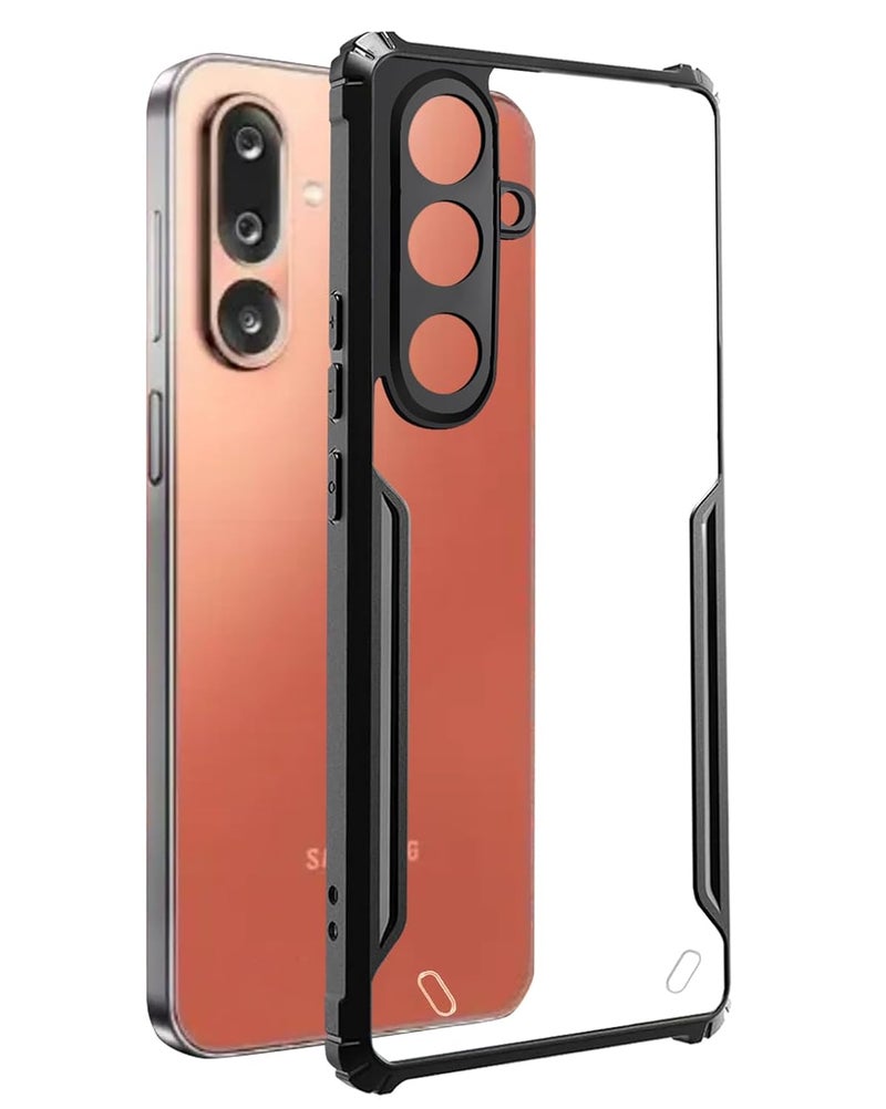 SPAZY CASE غطاء خلفي لجهاز ® سامسونج جالاكسي M36 5G | غطاء صلب شفاف من الكريستال مع حافة TPU، غطاء حماية ضد السقوط لجهاز سامسونج جالاكسي M36 5G - Image 1