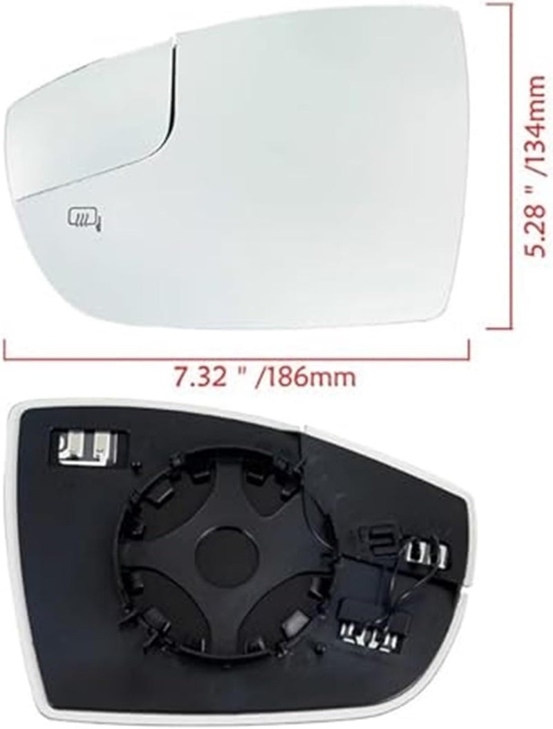 DEMULAX Heated Mirror Glass for Ford Focus 2012-2018 - Image 3