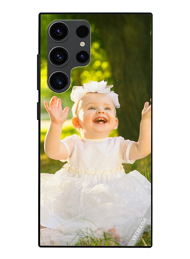 VR CREATIVE Protective Case Cover For Samsung Galaxy S23 Ultra 5G Princess Baby Girl Design Multicolour - Image 1