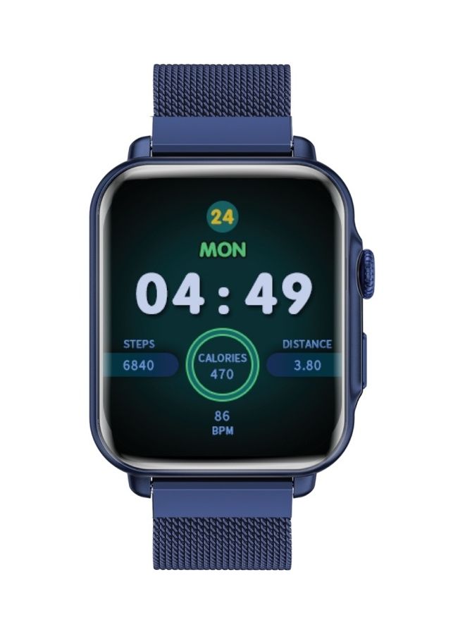 PROMATE Smart Watch, Bluetooth 5.1 Health and Fitness Tracker with 1.8” IPS Display, 15-20 Day Battery Life, 100 Watch Faces, 37 Sports Modes and IP68 Water Resistance for iPhone 14, Galaxy S22, ProWatch-B18 Blue - Image 1