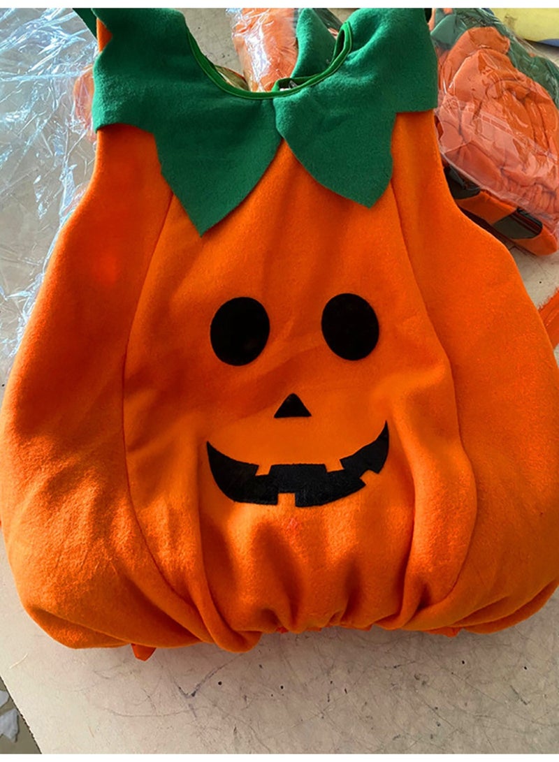 Pumpkin Costume Set Children's Pumpkin Cosplay Costume With Pumpkin Hat Shoes - Image 2
