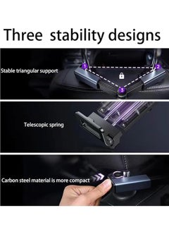 GUDOO Car Rear Pillow Phone Holder Tablet iPad Holder 360 Degree Rotating Foldable Holder Suitable for 4.7-12.9 inch Mobile Phones and Tablets  - Image 4